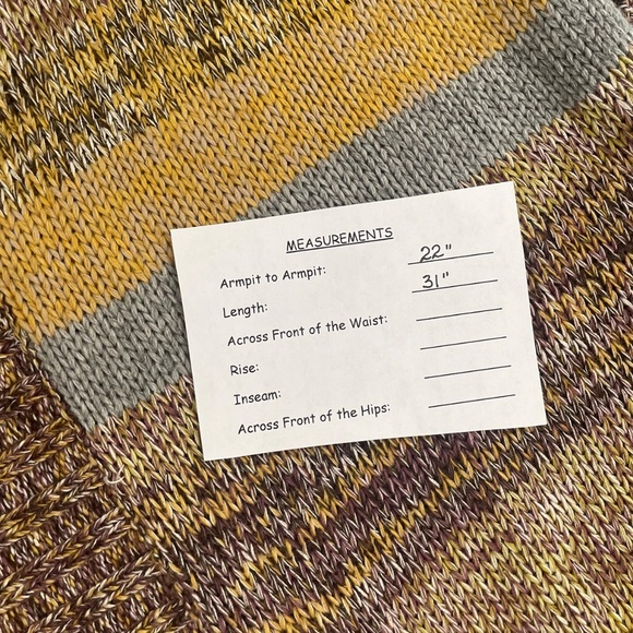 Anthropologie SPARROW Santa Monica Cardigan Sweater Marled Stripe Pockets Large - Picture 13 of 13